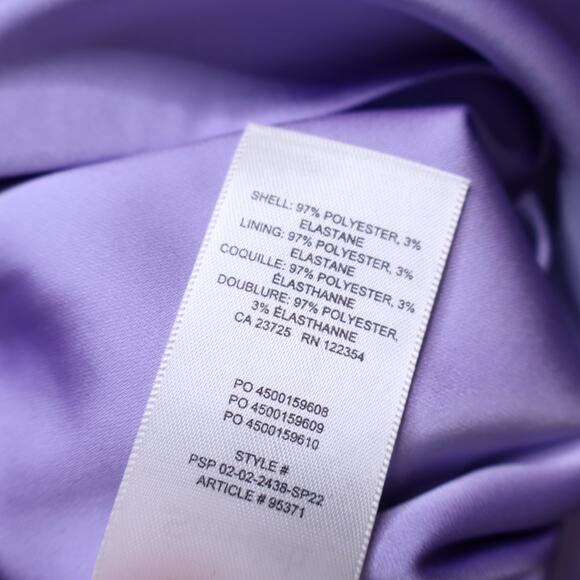 SUN-DEH Aritzia NWT Elektra Satin Camisole Lavender Cropped Tie Back Women's S - Picture 9 of 11